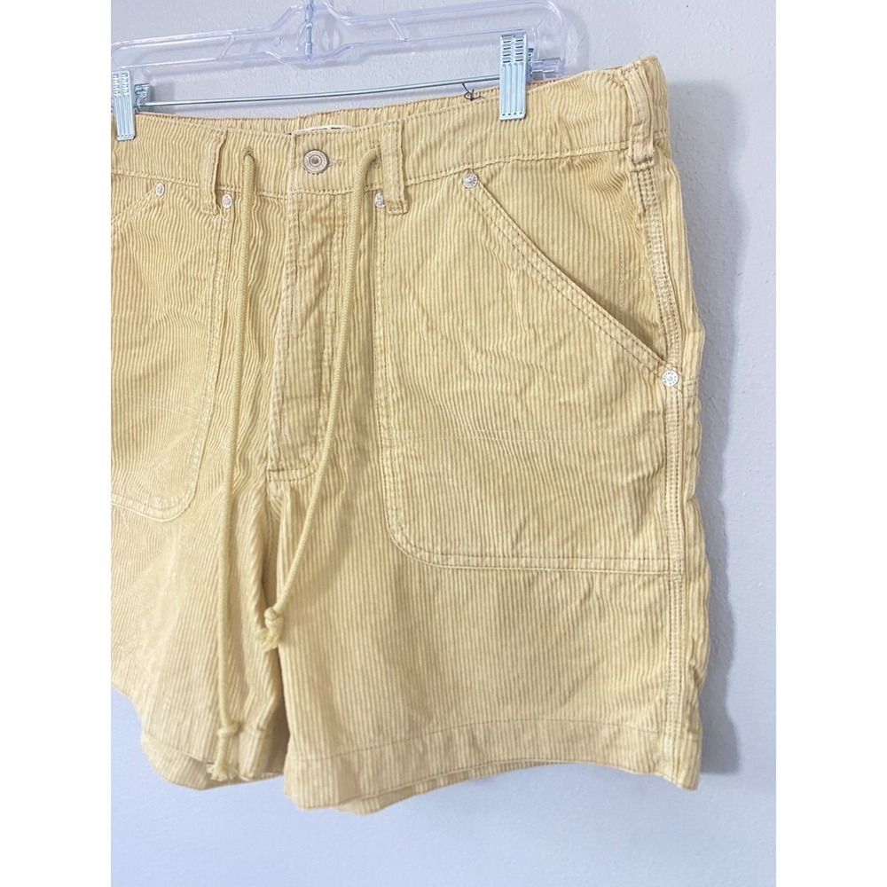 Free People We the Free Second Chances Corduroy Drawstring Yellow Shorts Sz XL - Picture 3 of 10